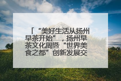 “美好生活从扬州早茶开始”，扬州早茶文化周暨“世界美食之都”创新发展交流活动启幕