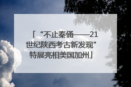 “不止秦俑——21世纪陕西考古新发现”特展亮相美国加州