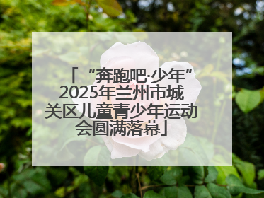 “奔跑吧·少年”2025年兰州市城关区儿童青少年运动会圆满落幕