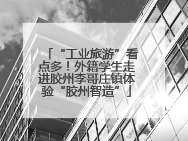 “工业旅游”看点多！外籍学生走进胶州李哥庄镇体验“胶州智造”