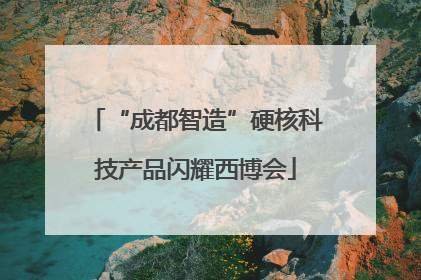 “成都智造”硬核科技产品闪耀西博会