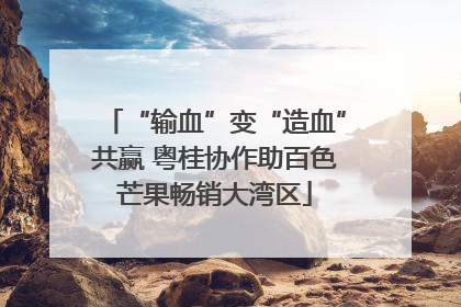 “输血”变“造血”共赢 粤桂协作助百色芒果畅销大湾区