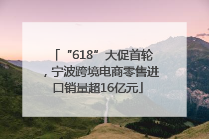 “618”大促首轮，宁波跨境电商零售进口销量超16亿元
