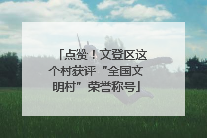 点赞！文登区这个村获评“全国文明村”荣誉称号