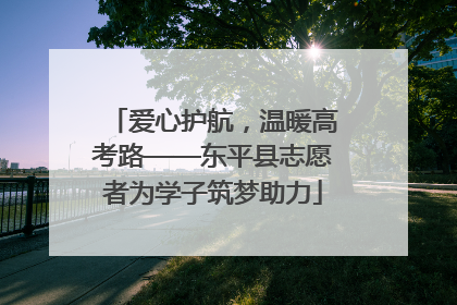 爱心护航，温暖高考路——东平县志愿者为学子筑梦助力