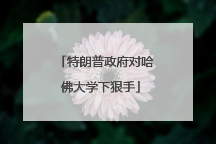 特朗普政府对哈佛大学下狠手