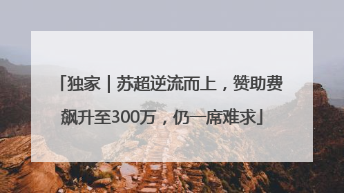 独家｜苏超逆流而上，赞助费飙升至300万，仍一席难求
