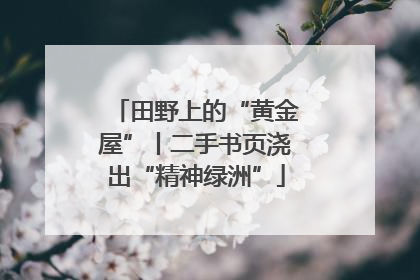 田野上的“黄金屋”丨二手书页浇出“精神绿洲”