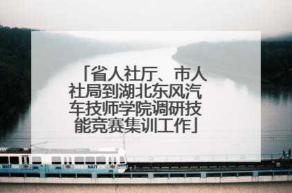 省人社厅、市人社局到湖北东风汽车技师学院调研技能竞赛集训工作