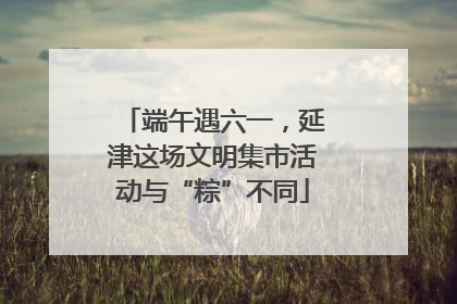 端午遇六一，延津这场文明集市活动与“粽”不同