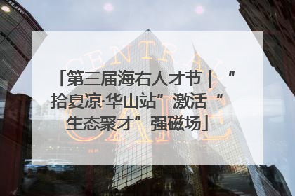 第三届海右人才节｜“拾夏凉·华山站”激活“生态聚才”强磁场