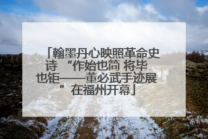 翰墨丹心映照革命史诗 “作始也简 将毕也钜——董必武手迹展”在福州开幕