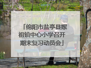 绵阳市盐亭县嫘祖镇中心小学召开期末复习动员会