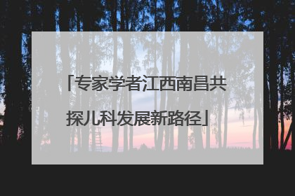 专家学者江西南昌共探儿科发展新路径