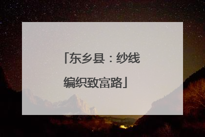 东乡县：纱线编织致富路