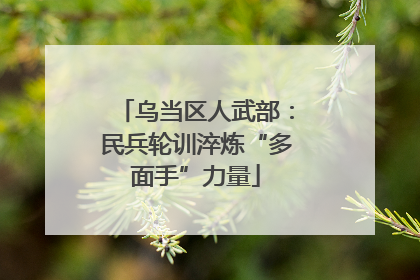 乌当区人武部：民兵轮训淬炼“多面手”力量