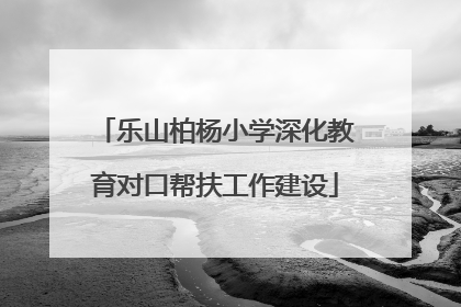 乐山柏杨小学深化教育对口帮扶工作建设