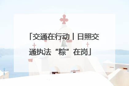 交通在行动丨日照交通执法“粽”在岗