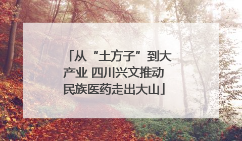 从“土方子”到大产业 四川兴文推动民族医药走出大山