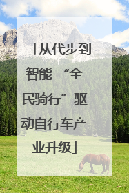 从代步到智能 “全民骑行”驱动自行车产业升级