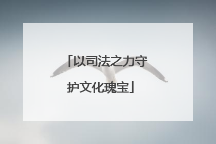 以司法之力守护文化瑰宝