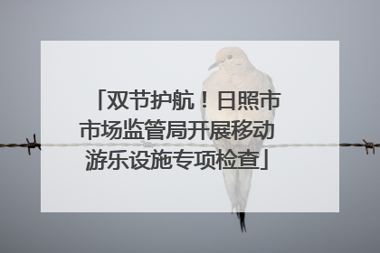 双节护航！日照市市场监管局开展移动游乐设施专项检查