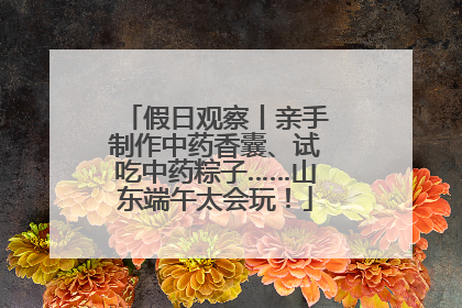 假日观察丨亲手制作中药香囊、试吃中药粽子……山东端午太会玩！
