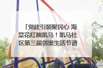 党建引领聚民心 海棠花红映凯马！凯马社区第三届邻里生活节谱写幸福新篇章