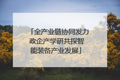 全产业链协同发力 政企产学研共探智能装备产业发展