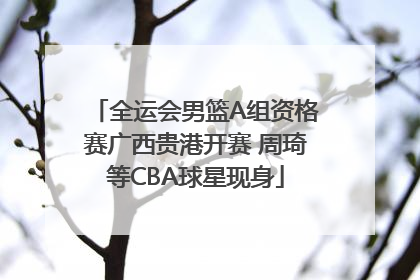 全运会男篮A组资格赛广西贵港开赛 周琦等CBA球星现身