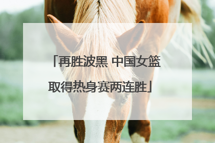 再胜波黑 中国女篮取得热身赛两连胜