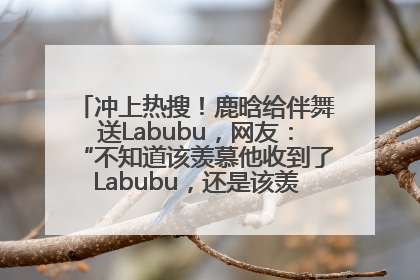 冲上热搜！鹿晗给伴舞送Labubu，网友：“不知道该羡慕他收到了Labubu，还是该羡慕鹿晗送他礼物”