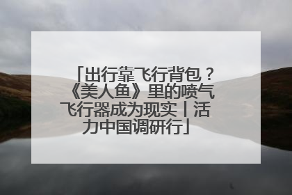 出行靠飞行背包？《美人鱼》里的喷气飞行器成为现实丨活力中国调研行