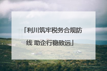 利川筑牢税务合规防线 助企行稳致远