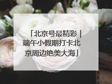 北京号最精彩｜端午小假期打卡北京周边绝美大海