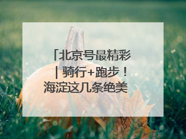 北京号最精彩｜骑行+跑步！海淀这几条绝美路线不容错过
