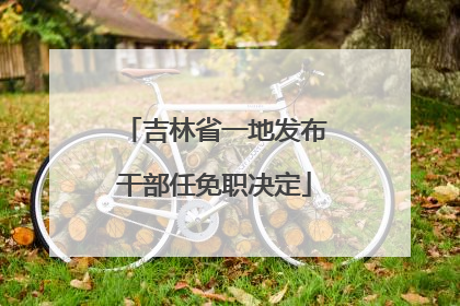 吉林省一地发布干部任免职决定