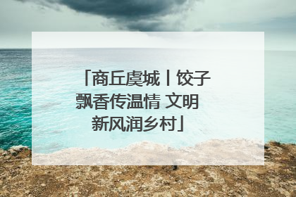商丘虞城丨饺子飘香传温情 文明新风润乡村