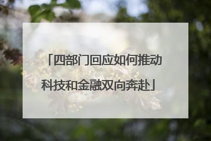 四部门回应如何推动科技和金融双向奔赴
