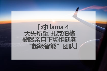 对Llama 4大失所望 扎克伯格被曝亲自下场组建新“超级智能”团队