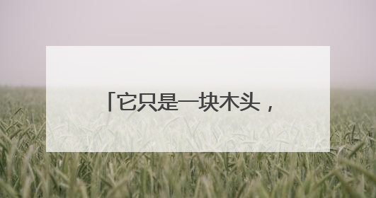 它只是一块木头，为啥能价比黄金