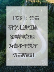 安阳：禁毒研学走进红旗渠精神营地 为青少年筑牢防毒防线