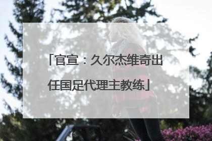 官宣：久尔杰维奇出任国足代理主教练