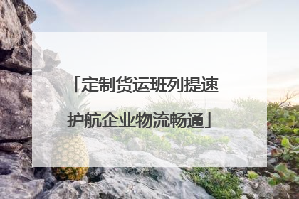 定制货运班列提速 护航企业物流畅通