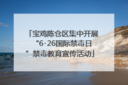 宝鸡陈仓区集中开展“6･26国际禁毒日”禁毒教育宣传活动