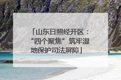 山东日照经开区：“四个聚焦”筑牢湿地保护司法屏障