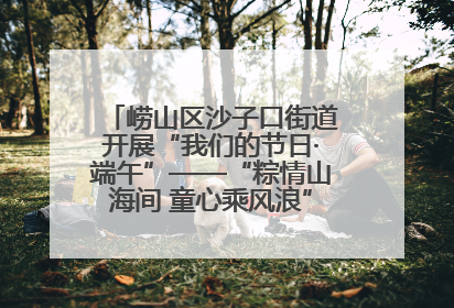 崂山区沙子口街道开展“我们的节日·端午”——“粽情山海间 童心乘风浪”文明实践活动