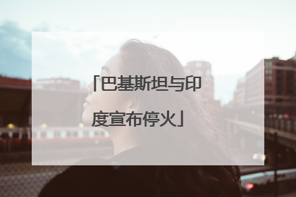 巴基斯坦与印度宣布停火