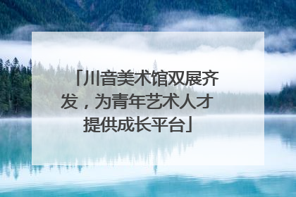 川音美术馆双展齐发，为青年艺术人才提供成长平台