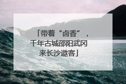带着“卤香”，千年古城邵阳武冈来长沙邀客
